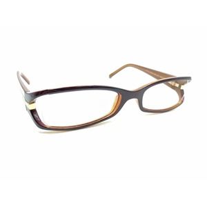Prada VPR 10I 7OD-1O1 Dark Purple Gold Brown Eyeglasses Frames 52-19 130 Italy